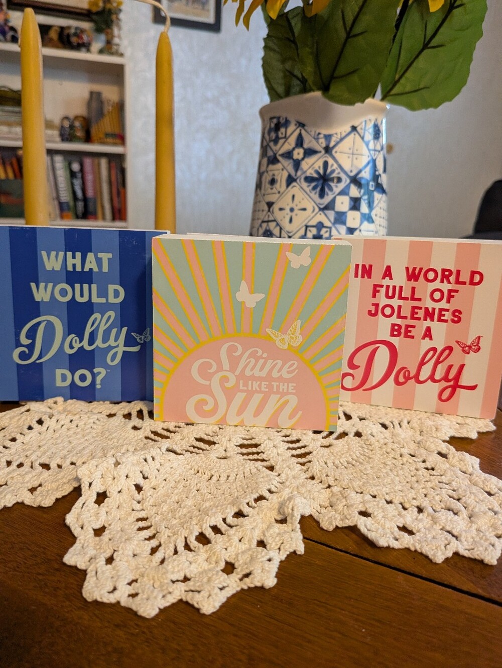 Set Of 3 DOLLY PARTON Blocks